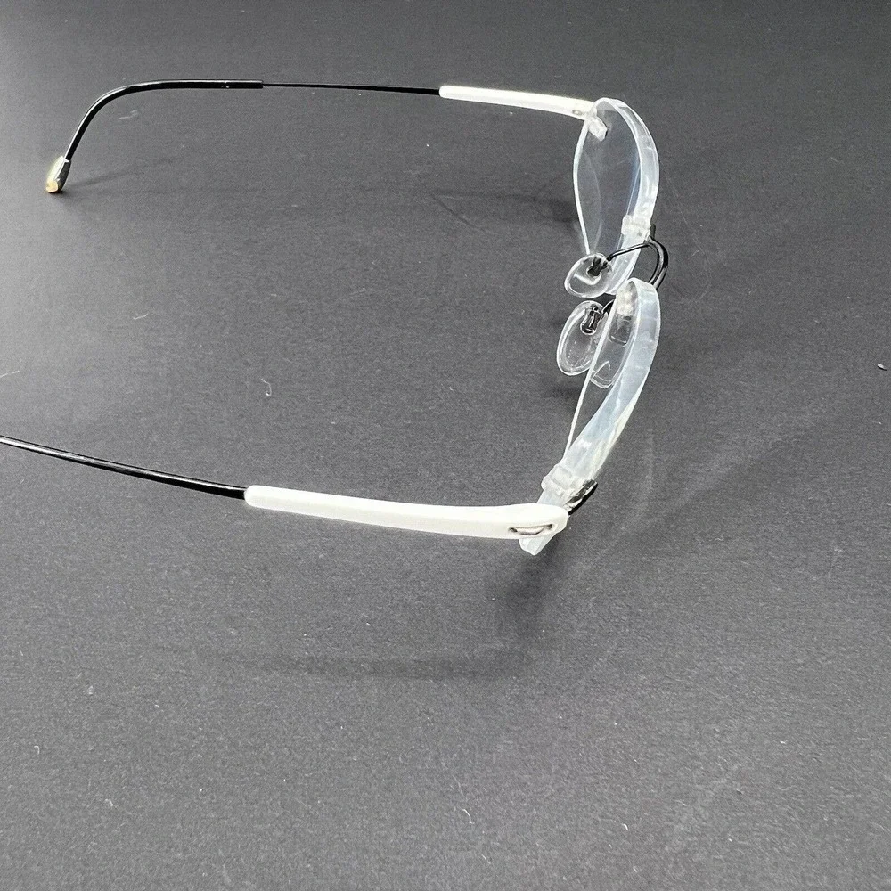 Silhouette Eyeglasses Rimless Frames Titanium White / Black